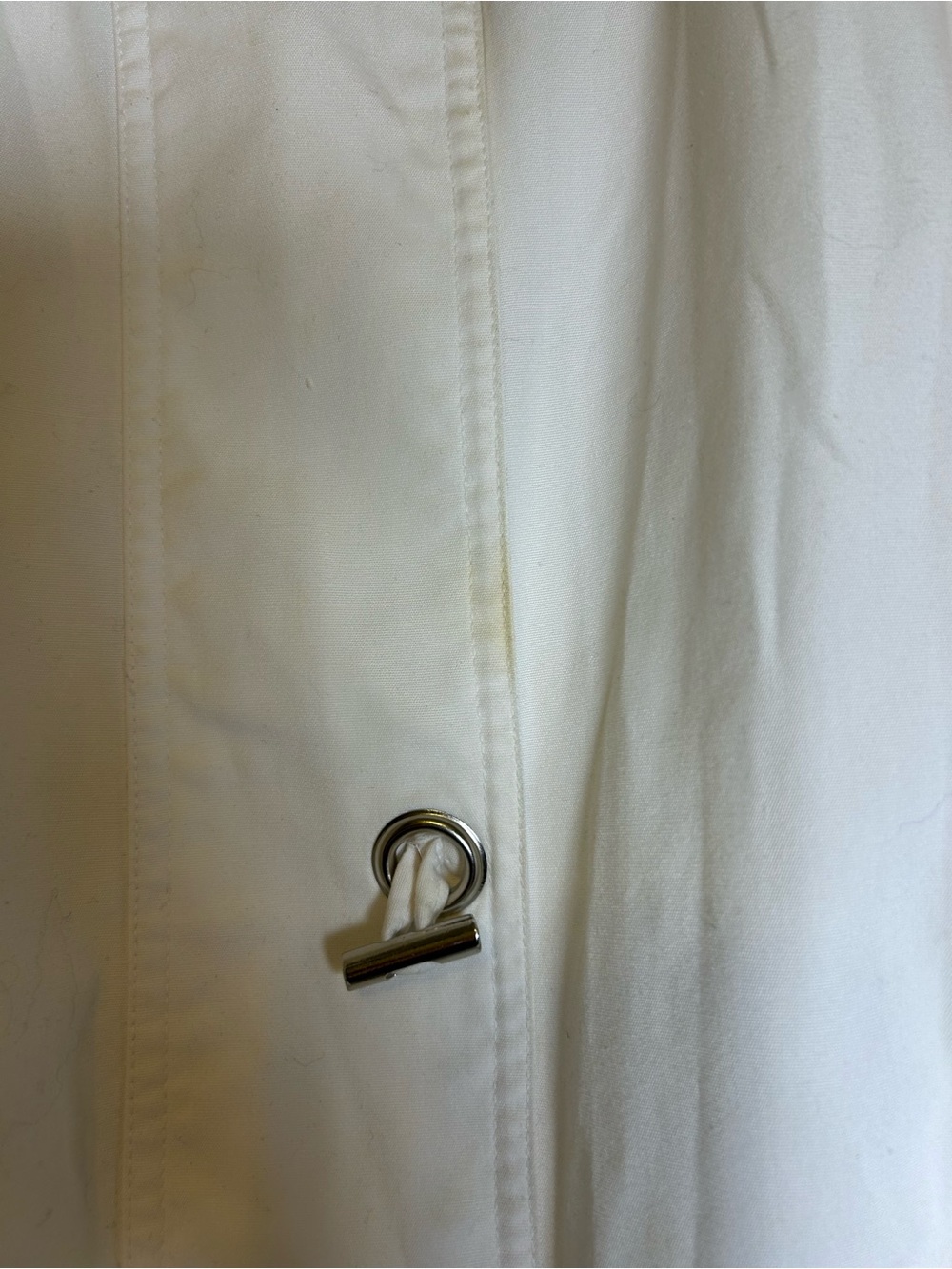 Vintages 80s Classic White Women's Windbreaker Jacket with Blue & Teal Accents - Picture 7 of 7